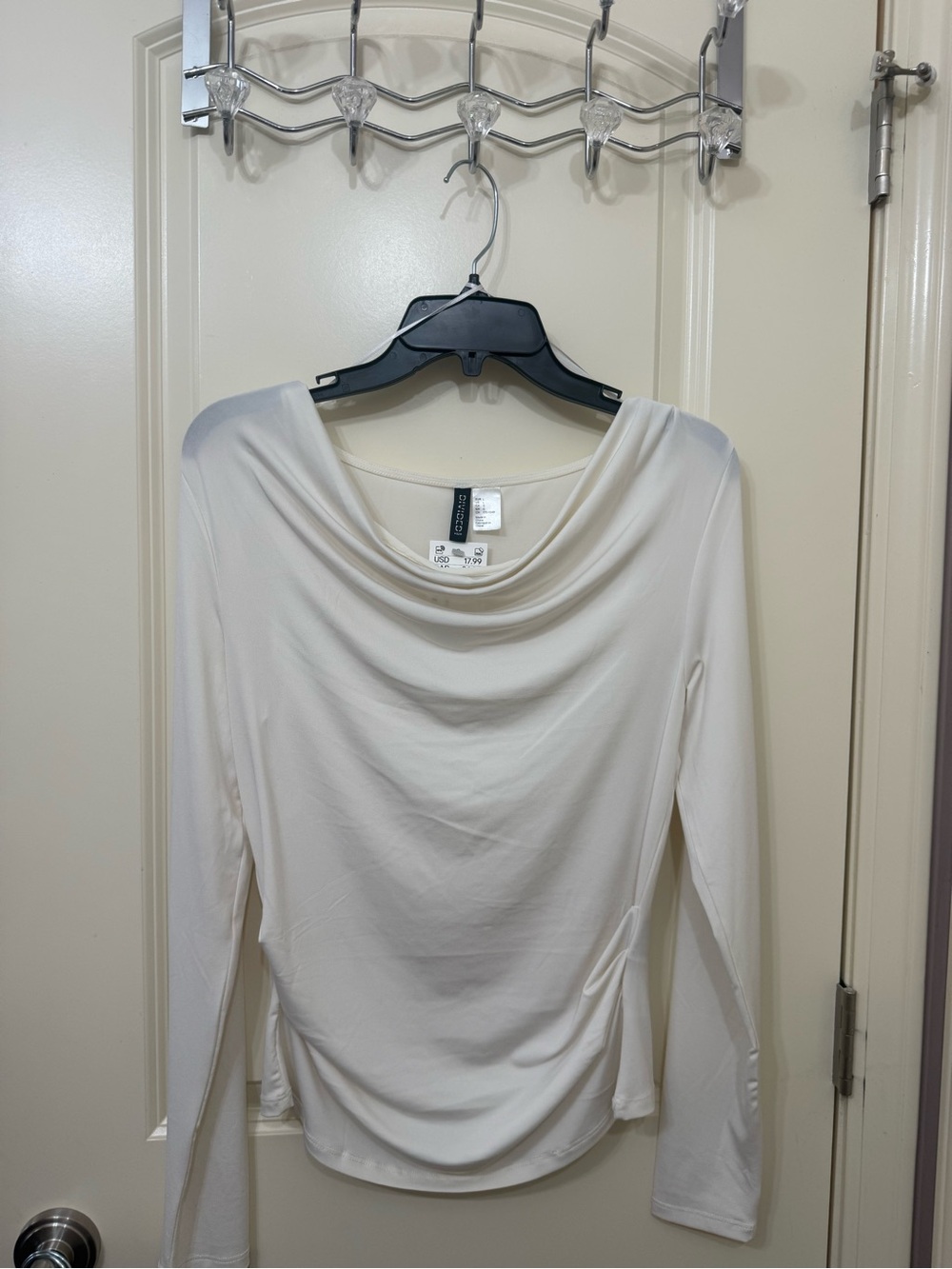 H&M Mesh White Top